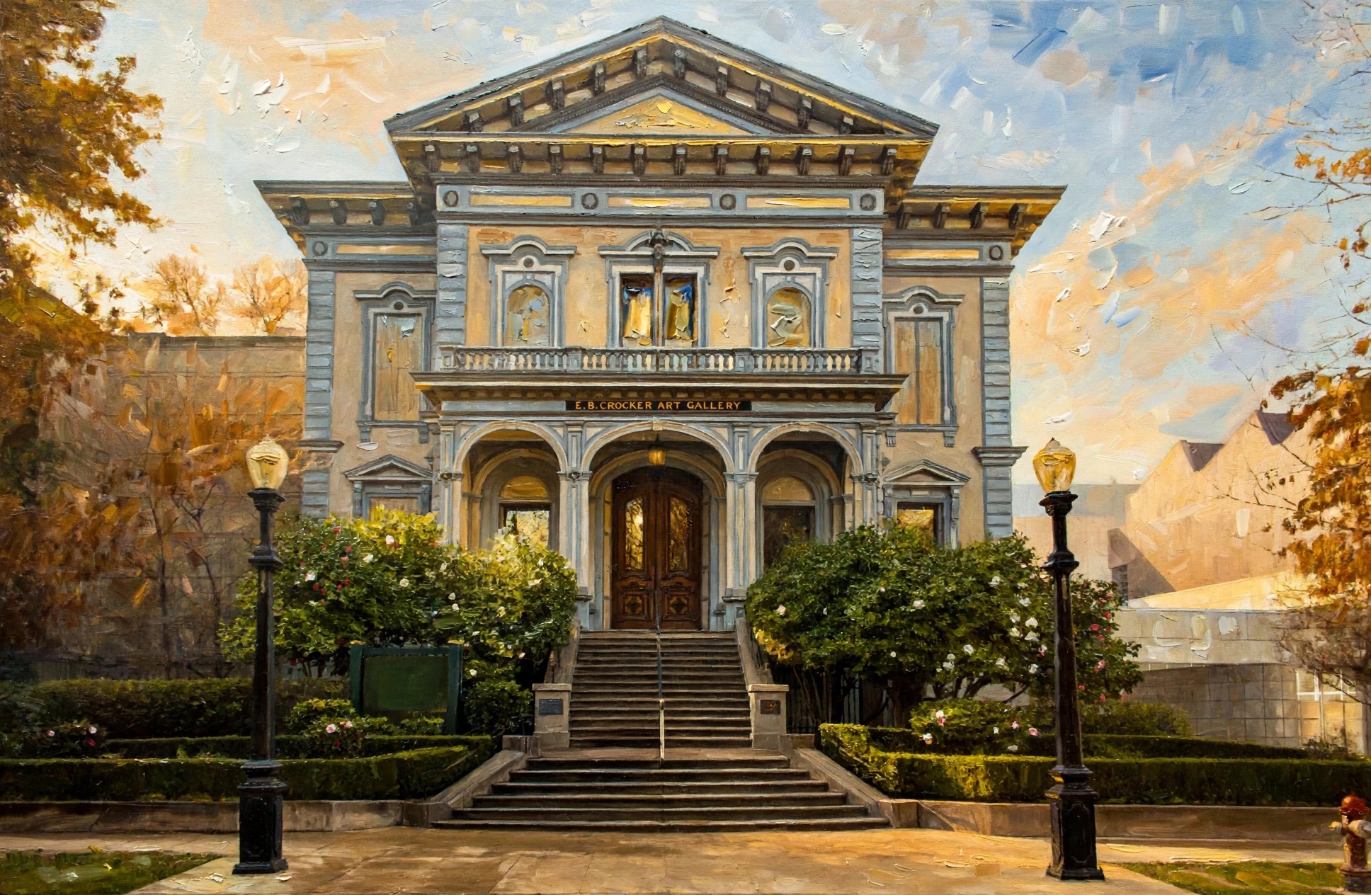 Crocker Art Museum - original Crocker Art Museum painting by Ruth Callahan, Sacramento