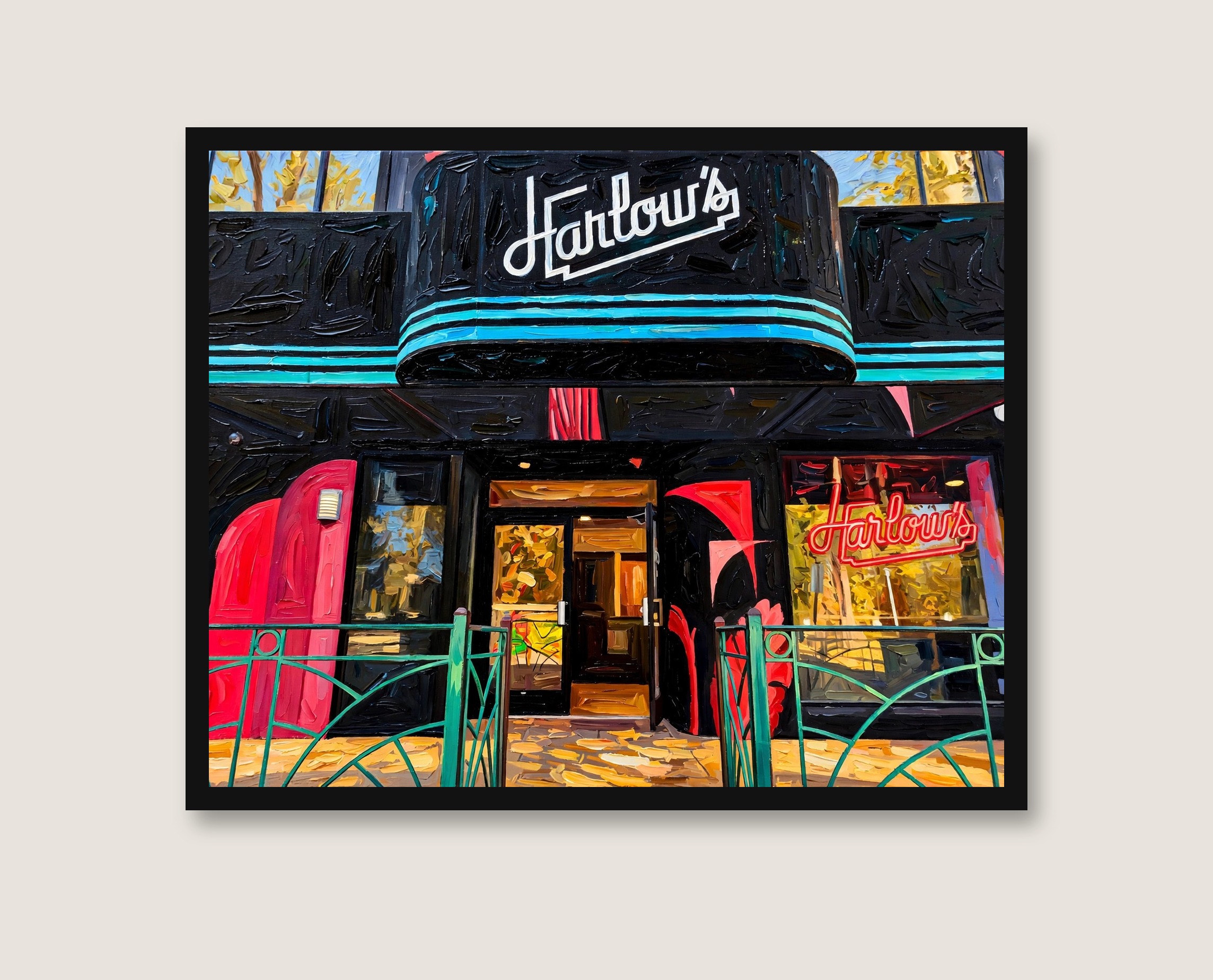 Framed preview of Harlow's